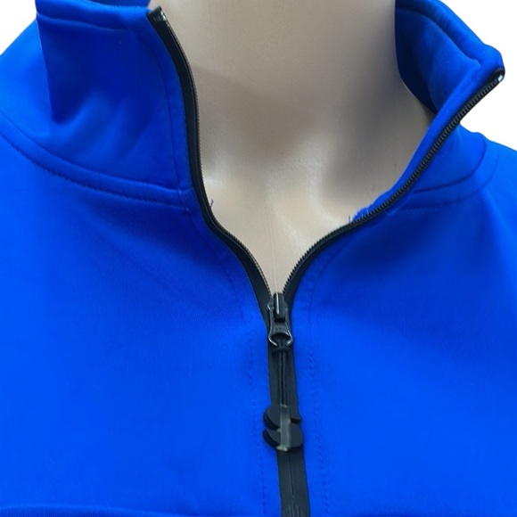 Sports Illustrated Blue Scuba Half Zip Up Popover Drawstring Waist Sweatshirt XL - Picture 3 of 11